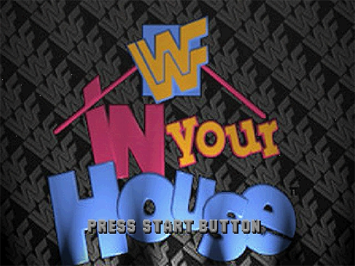 WWF In Your House title screen for Sega Saturn